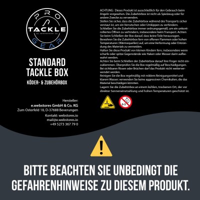 Pro Tackle Standard Tackle Box - Kunstköderbox grau - 20,5 x 14 x 4cm