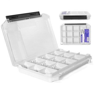 Pro Tackle Lure Box 20-W, Versatile I - 20.5 x 14.5 x 3cm - White