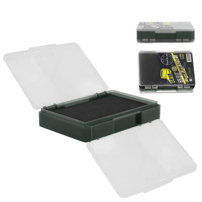 Pro Tackle Foam Case Double Foam - 14 x 10.4 x 3.4cm - Green