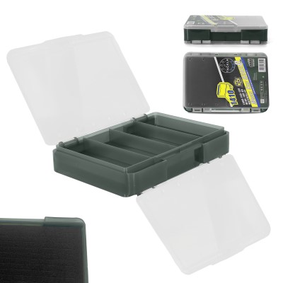 Pro Tackle Foam Case, Single Foam - 14 x 10.4 x 3.4cm - Green