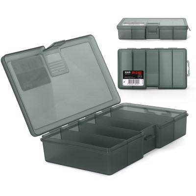 Pro Tackle Tackle Box 15-G, Vertical - 15 x 9 x 3cm - Grey