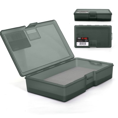 Pro Tackle Tackle Box 17-G, Slit - 17.5 x 9 x 3.6cm - Grey