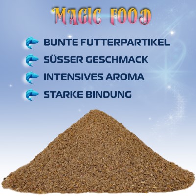 MagicFood Feeder Angelfutter, 1Kg - Rhein Mix - River