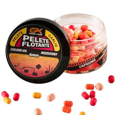 CPK Floating Feeder Pellet Hookbaits 6mm - Strawberry Garlic