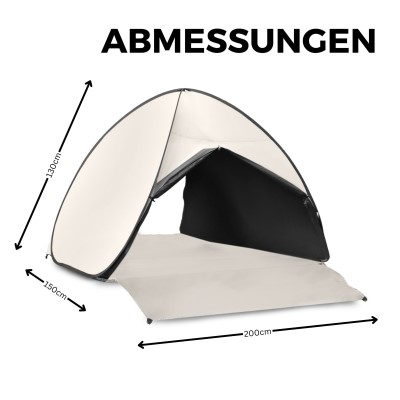 Beach Pop-Up Dome - Strandzelt 200 x150 x130cm