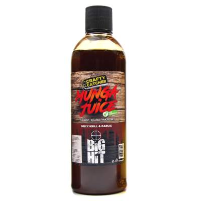 Crafty Catcher Big Hit Munga Juice Flüssiger Lockstoff Spicy Krill & Garlic - 500ml