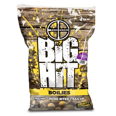 Crafty Catcher Big Hit Boilies incl. Matching Pop-Ups Boilie 15mm - Chocolate & Vanilla Nut - 1kg