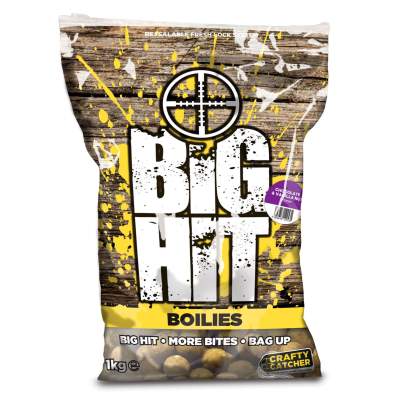 Crafty Catcher Big Hit Boilies incl. Matching Pop-Ups, 15mm - Chocolate & Vanilla Nut - 1kg