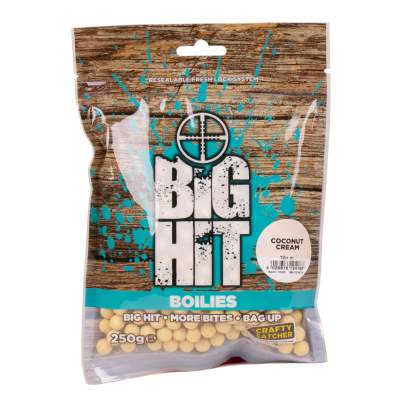 Crafty Catcher Big Hit Boilies 10mm - Coconut Cream - 250g