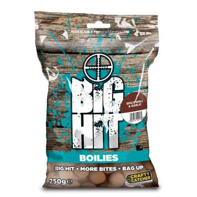Crafty Catcher Big Hit Boilies 15mm - Spicy Krill & Garlic - 250g