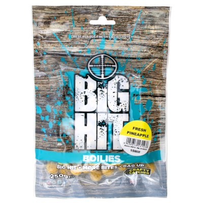 Crafty Catcher Big Hit Boilies, 15mm - Fresh Pineapple - 250g