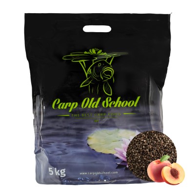 Carp Old School Hanfsaat (Aromatisiert) - Futter Partikel 5kg - Peach