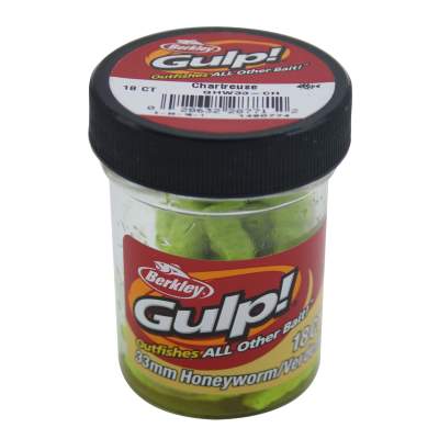 Berkley Gulp Honeyworm GHW33-CH, 3,3cm - Chartreuse - 18Stück