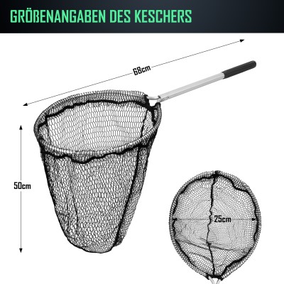 Troutlook Aluminium Teichkescher 68cm - 1-teilig