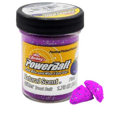Berkley PowerBait Trout Bait Fruit Range Glitter - Forellenteig - Plum - 50g