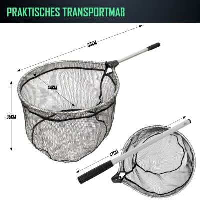 Predator Landing Net, 48cm - 49x44cm - gummiert