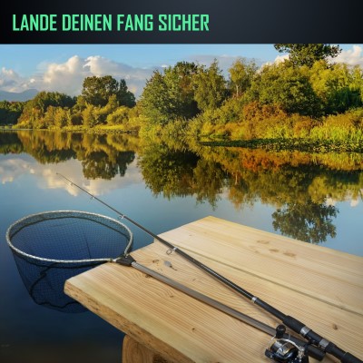 Rubber Landing Net, 84cm - 58x46cm - gummiert