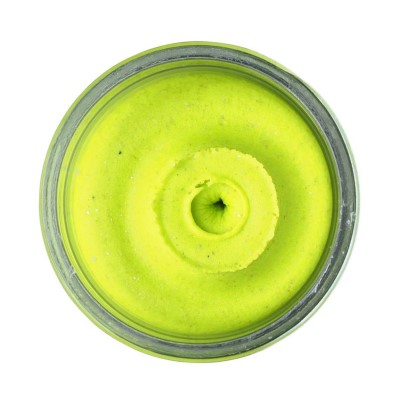 Berkley PowerBait® Natural Glitter Trout Dough - Forellenteig Chartreuse Glitter - Garlic - 50g