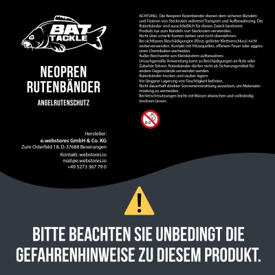 BAT-Tackle Neopren Rutenbänder Doppelpack