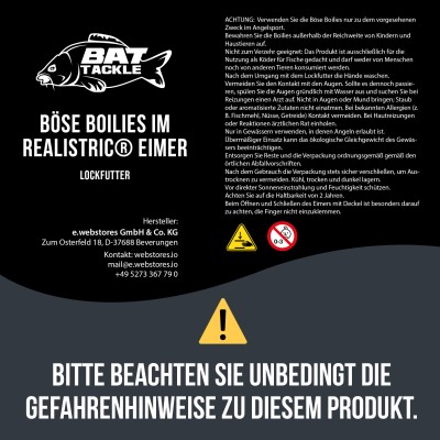 BAT-Tackle Böse Boilies im Realistric® Eimer 5,0kg, 18mm, Sexy Scopex