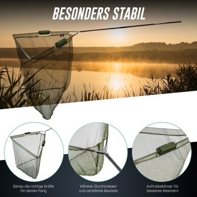 BAT-Tackle Carp Elite® Karpfenkescher ProFloat mit 2 Netfloat