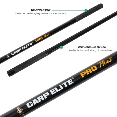 BAT-Tackle Carp Elite® Karpfenkescher ProFloat mit 2 Netfloat,