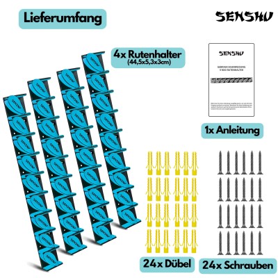 Senshu 9X Rod Rack 4er Set - Rutenhalter
