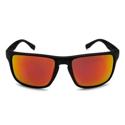 Senshu Polarisationsbrille Red Strike Sonnenbrille inkl. Case & Brillenputztuch - Schwarz/orange-chrome