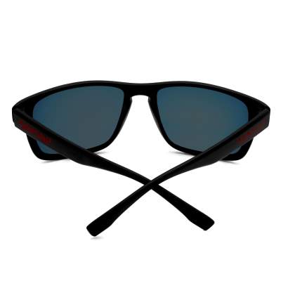 Senshu Polarisationsbrille Red Strike Sonnenbrille inkl. Case & Brillenputztuch - Schwarz/orange-chrome