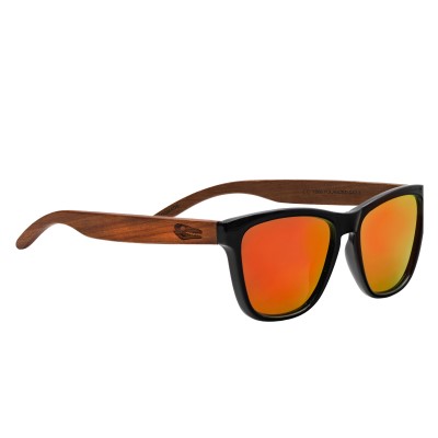 Legendfossil Polarisationsbrille Wood Sonnenbrille inkl. Case & Brillenputztuch - braun/schwarz