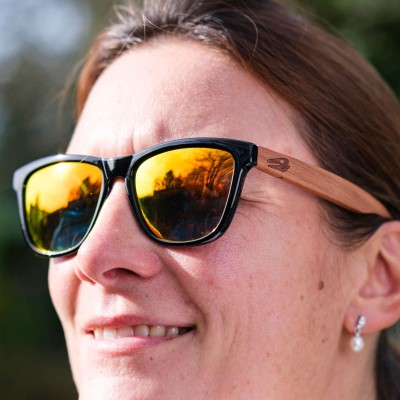 Legendfossil Polarisationsbrille Wood inkl. Case & Brillenputztuch - braun/schwarz