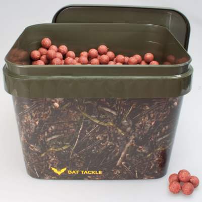 BAT-Tackle Böse Boilies im Realistric® Eimer, 5,0kg, 18mm, Angry Strawberry