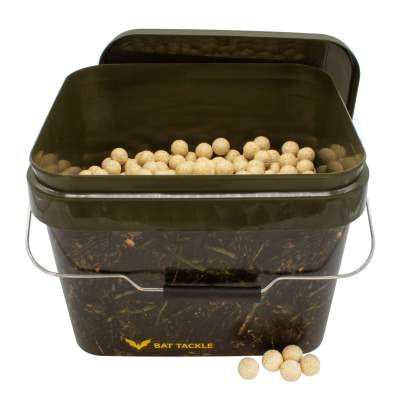 BAT-Tackle Böse Boilies im Realistric® Eimer 5,0kg, 18mm, Peach & Cream - snow white