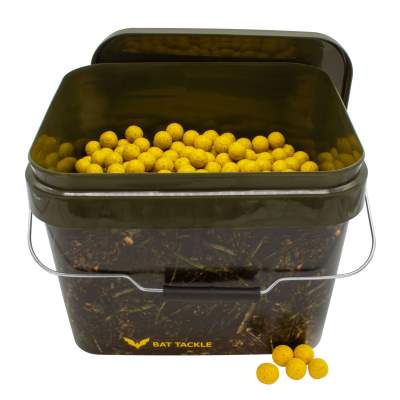 BAT-Tackle Böse Boilies im Realistric® Eimer 5,0kg, 18mm, Banana & Toffee - yellow