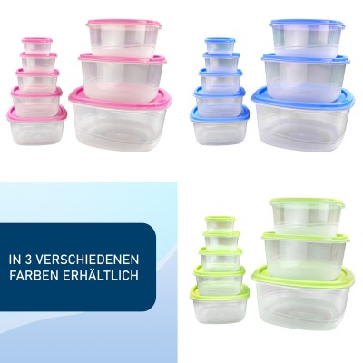 PrinceWare Fresh Box Set 8-tlg. eckig 100 - 5550ml, Blau