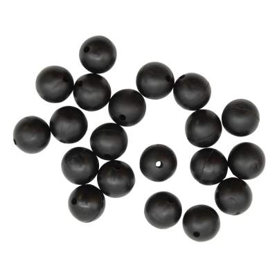 MADCAT Rubber Beads - 8mm Gummiperlen schwarz - 20Stück