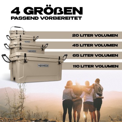 Waterside Frozen Kühlbox desert sand - 45L