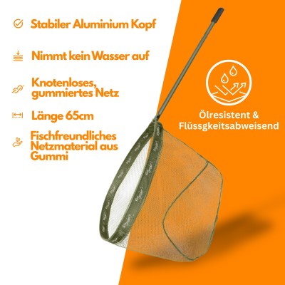 Roy Fishers Gummierter Kescherkopf 65x55x42cm