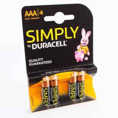 Duracell Batterie 4er Blister Duracell Simply AAA Micro, Batterie 4er Blister Duracell Simply AAA Micro