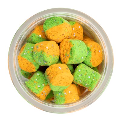 Troutlook Baitable Master Nuggets, schwimmend - Glitter Crab - Orange Chartreuse - 28g