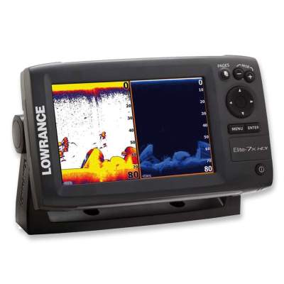 Lowrance Echolot Fischfinder Elite-7 HDI Kombigerät mit Plotter + Downscan