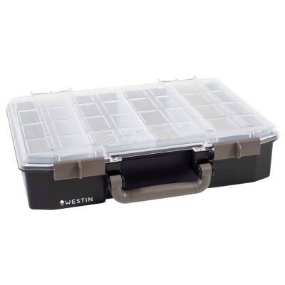 Westin W6 Lure Vault - Köderbox 57 x 33,7 x 27,8cm - black clear - 1Stück
