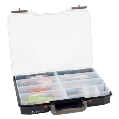 Westin W6 Lure Vault, 79 x 33,7 x 27,8cm - black clear - 1Stück