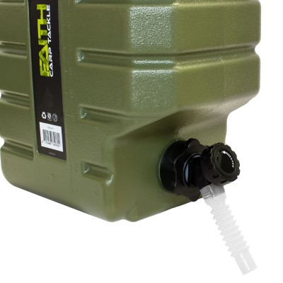 Faith Jerrycan 15 L Kanister mit Hahn 15 Liter - 29,5 x 18,0 x 38,5 cm