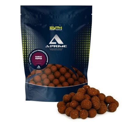 Faith A-Prime Boilie Garlic & Pepper - 16mm - 1kg