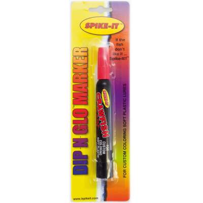 Spike-It Dip-N-Glo Marker Farbstift für Gummifische Crawfish Fire Red,