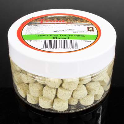 LFT Leonard Fishing Tackle Trout Brause- Lockstofftabletten 9mm 75g Mussel,