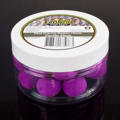 LFT Leonard Fishing Tackle Favourite Carp Fluo Pop-Up Boilies 16mm 35g Pacific Plum