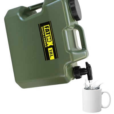 Fatbox Water Carrier Wasserkanister mit Hahn, 18 Liter