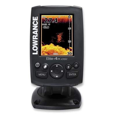 Lowrance Echolot Fischfinder Elite-4x mit Heckgeber 83/200kHz